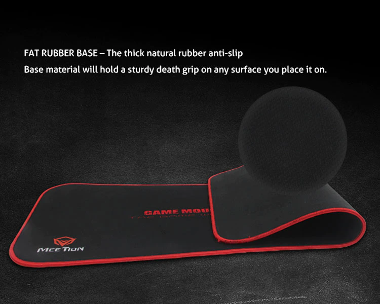 FAT RUBBER BASE-THE thick natural rubber anti-slip. Base material will hold a sturdy death grip on any surface you place it on.