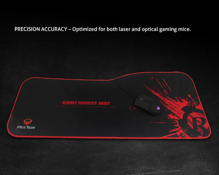 PRECISION ACCURACY- Optimized for both laser and optical gaming mice.
