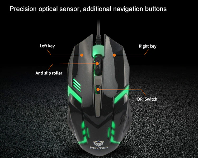 Precision optical sensor, additional navigation buttons