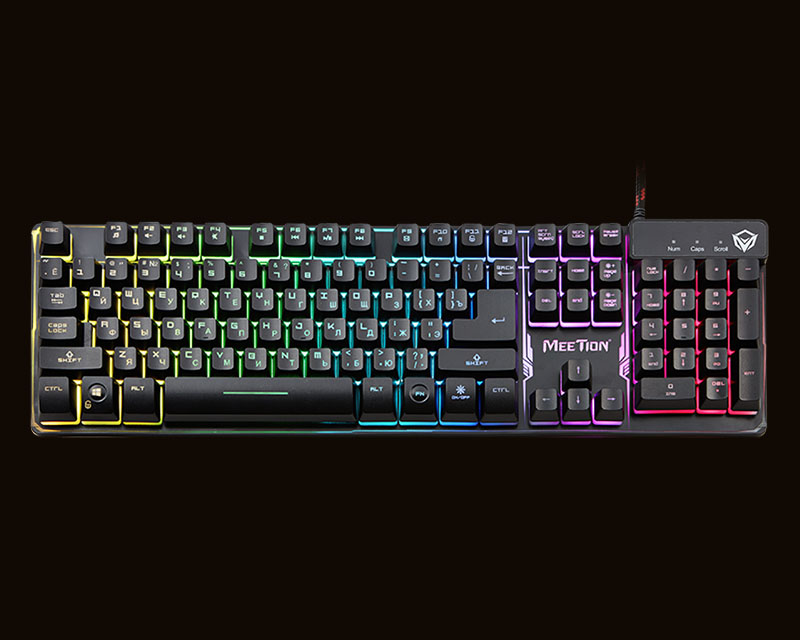 Best Budget Wholesale Meetion k9300 Rainbow Gaming Keyboard