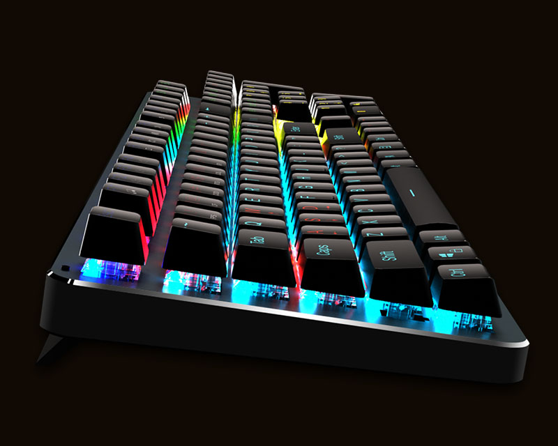 hcman keyboard lights up when computer off