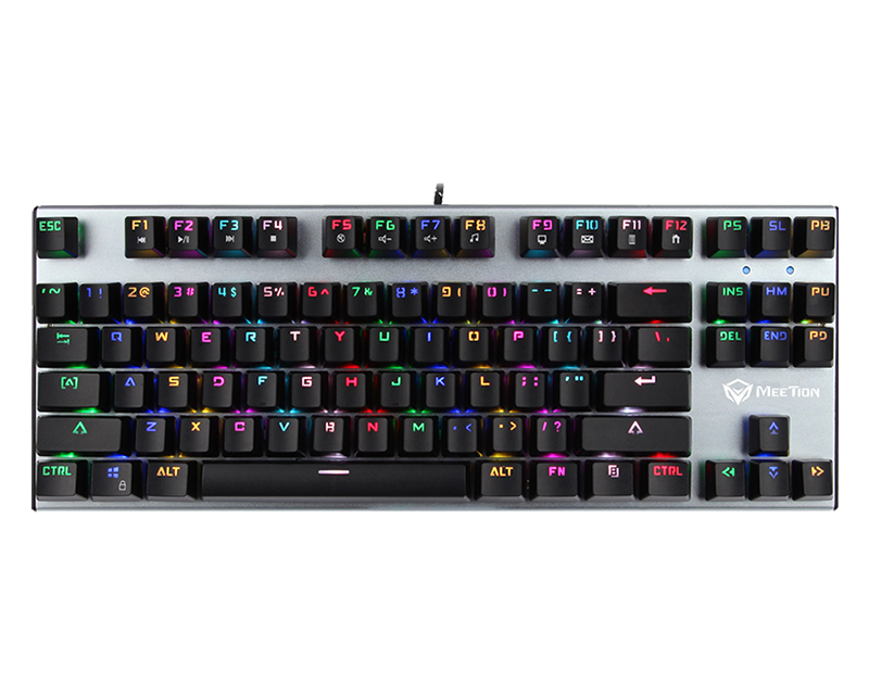 TKL RGB Backlit Multimedia Blue Switch Mechanical Gaming Keyboard<br> MK04