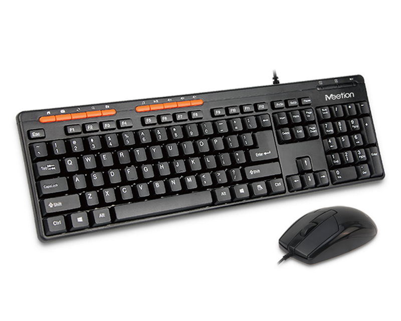 Meetion bulk buy wired keyboard and mouse set retailer-1