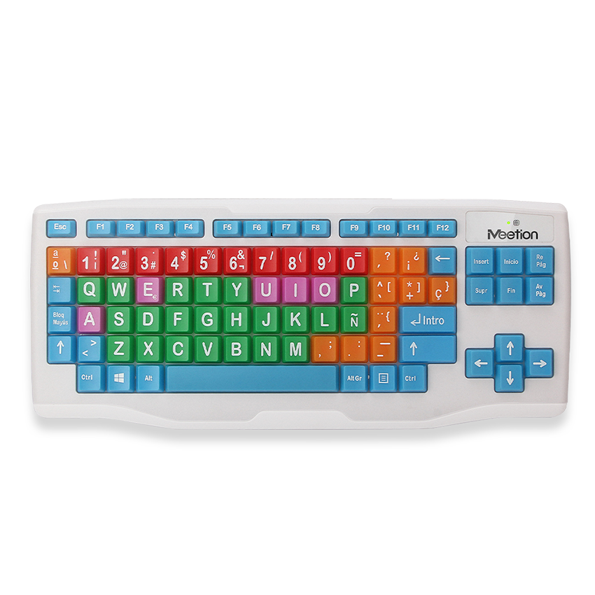Wireless Coloured Chidren Keyboard with Big Buttons <br> WK800