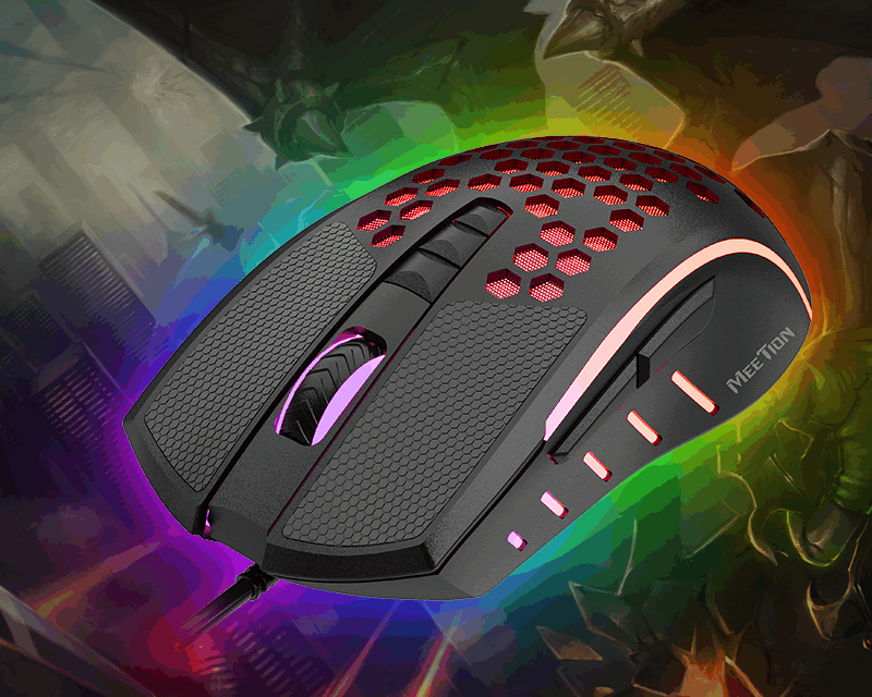 Meetion Best Lightest Lightweight Gaming Mouse GM015