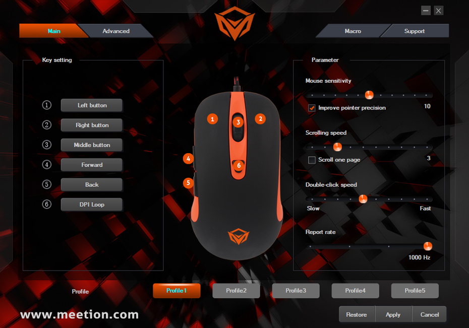 GM30 Gaming Mouse Software