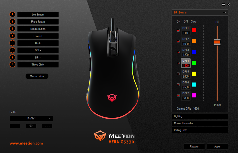 G3330 Gaming Mouse Software